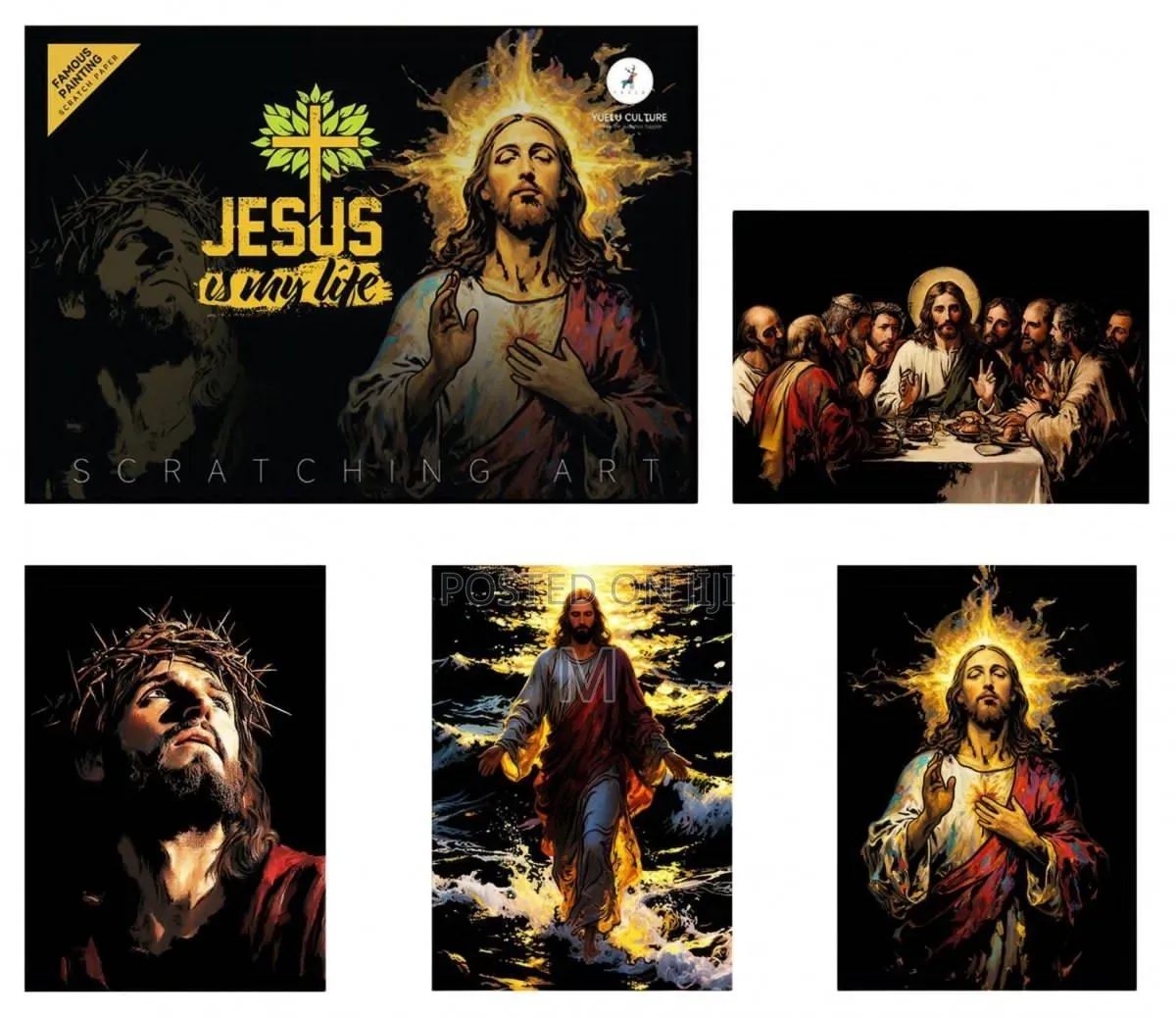 Jesus Theme Scratch Art