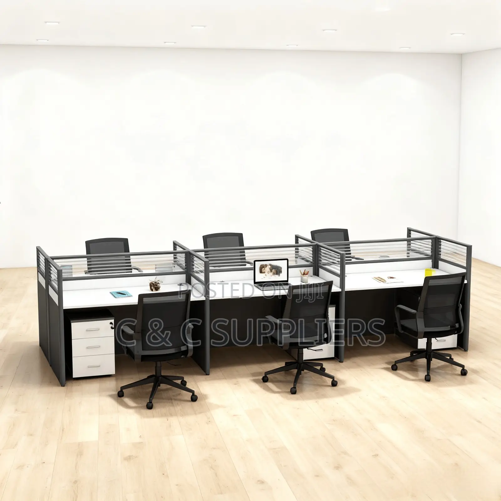 6-Seater Imported Modular Workstation