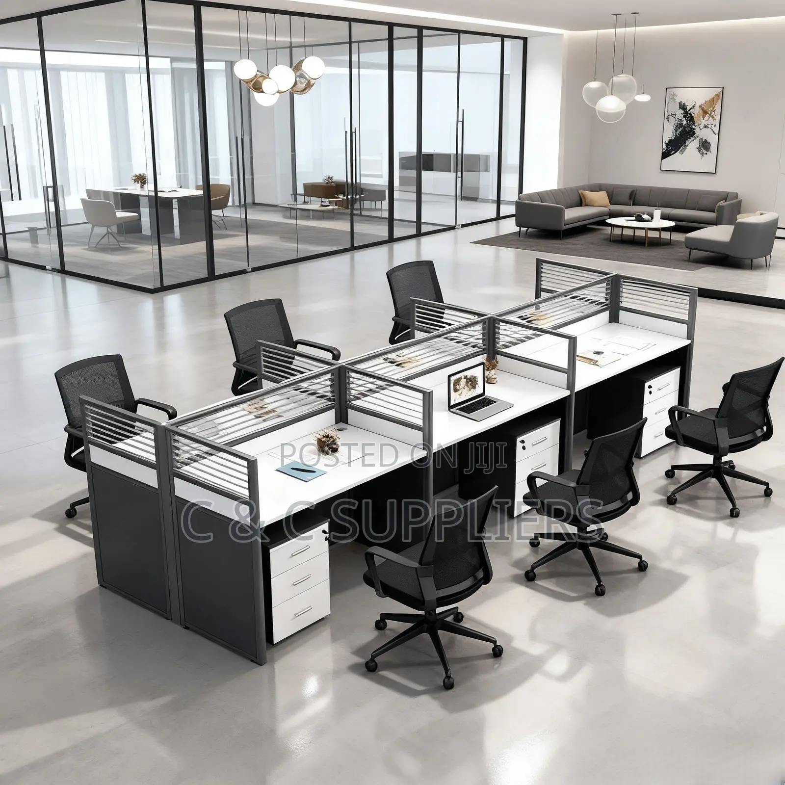 6-Seater Imported Modular Workstation