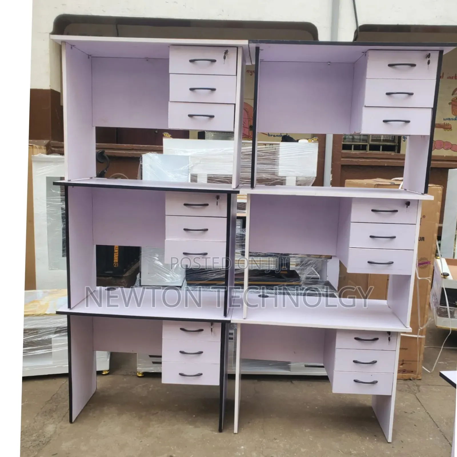 Office Desk Table; 0.9m Available in Colour White,grey ,Brown