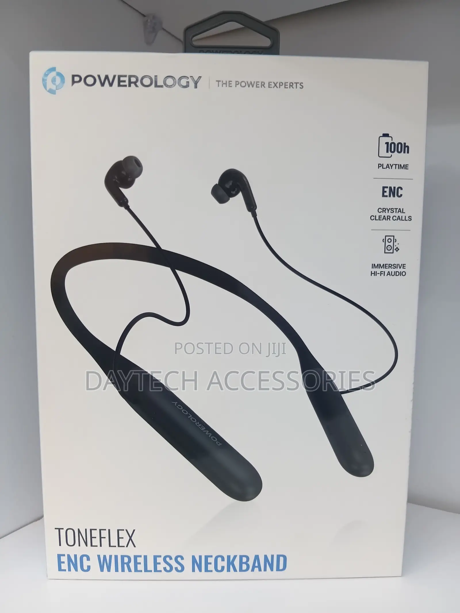 Powerology ToneFlex Wireless Neckband Earphones - Black