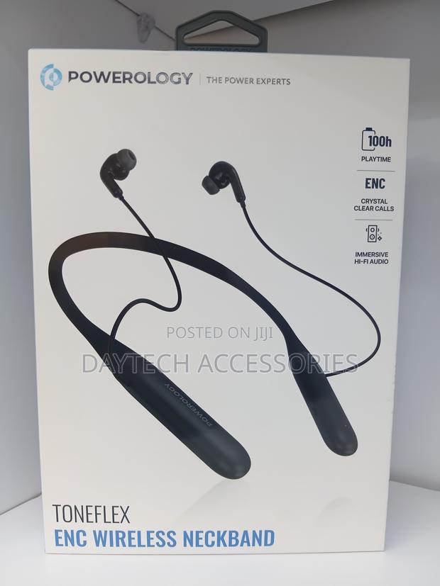Powerology ToneFlex Wireless Neckband Earphones - Black
