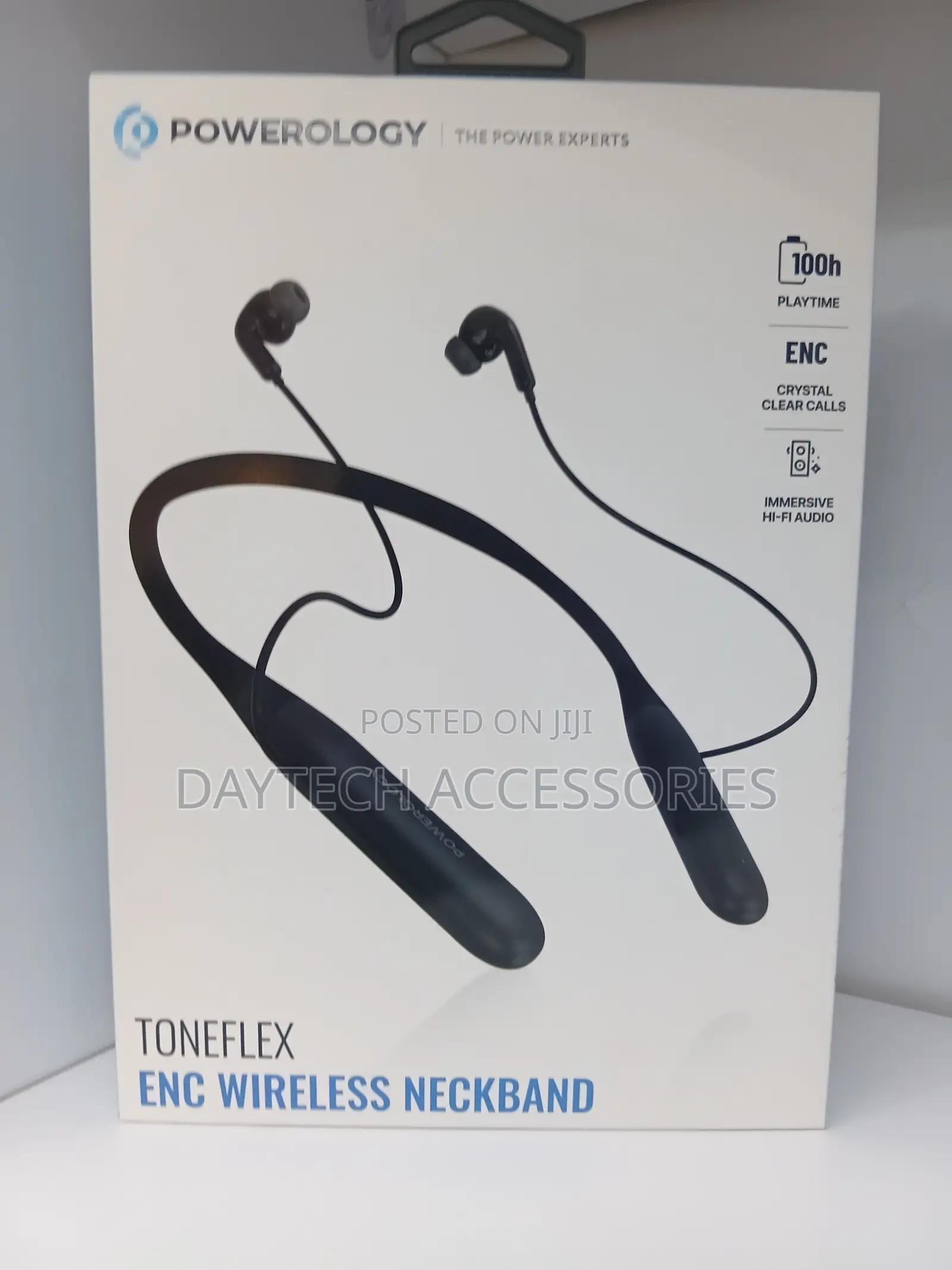 Powerology ToneFlex Wireless Neckband Earphones - Black