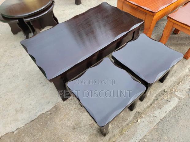 Wooden Coffee Table Sets - With Stools - thumbnail 2