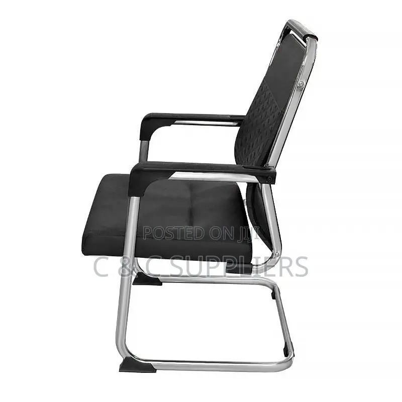 Leather Visitors Chair With Armrest