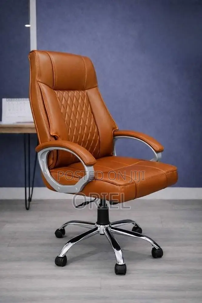 Office Chair : Orange Leather Office Chair