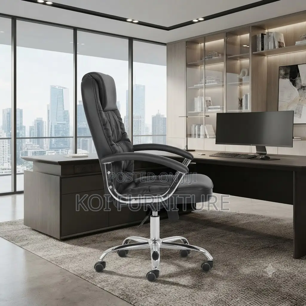 Office Chairs; High Back Anatomically Executive Leather Office Chair