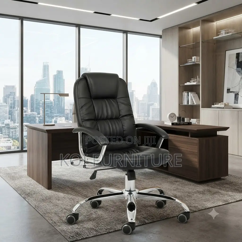 Office Chairs; High Back Anatomically Executive Leather Office Chair