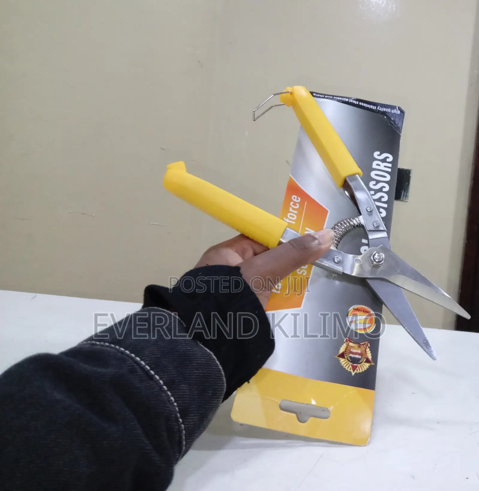 Stainless Hoof Trimmer - Yellow Handles