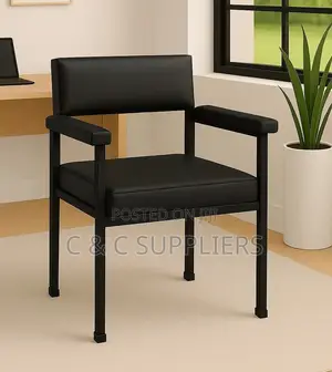 Leather Catalina Guest Chair With Armrest