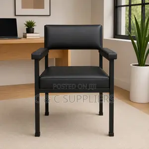 Leather Catalina Guest Chair With Armrest
