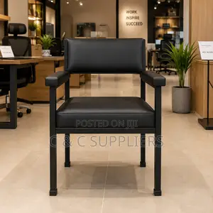 Leather Catalina Guest Chair With Armrest