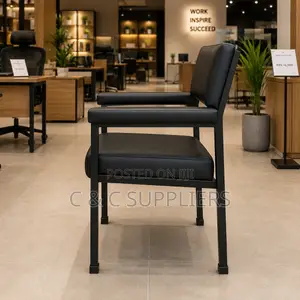 Leather Catalina Guest Chair With Armrest