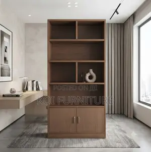 Office Cabinet; Multi Shelf Wooden Book Storage Cabinet