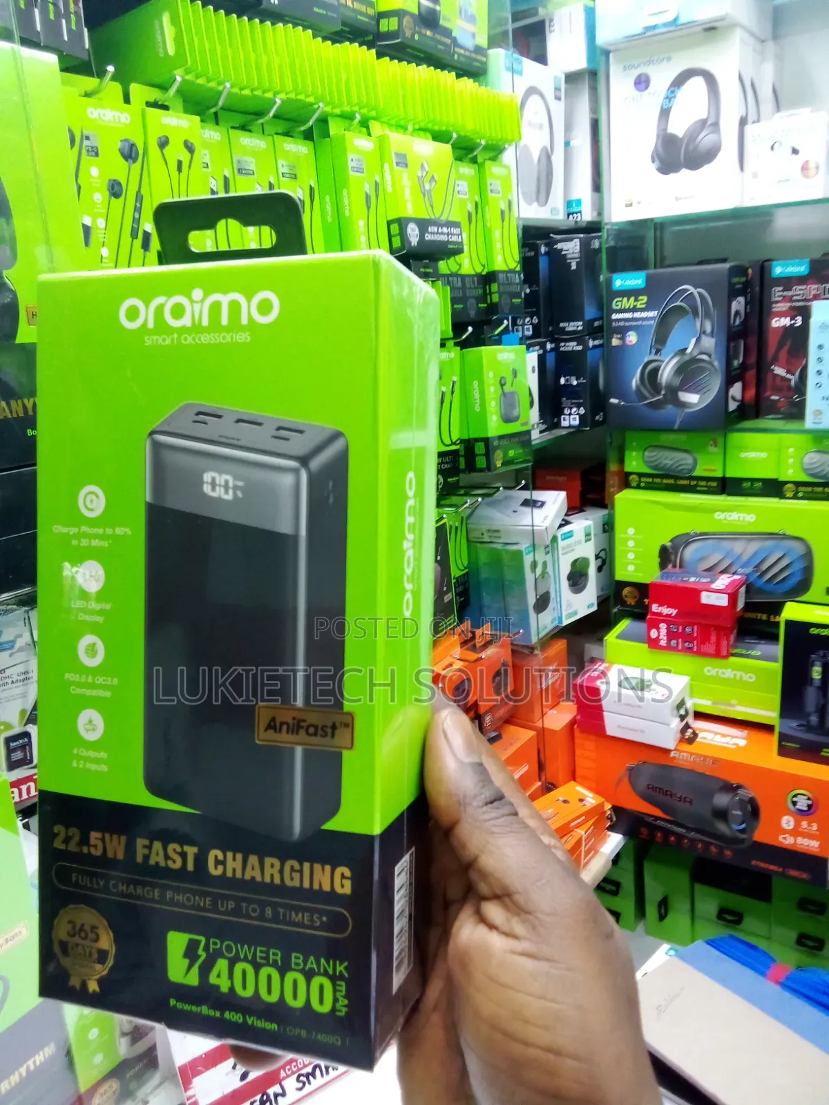 40000 Mah Original Oraimo Powerbank 22.5watts