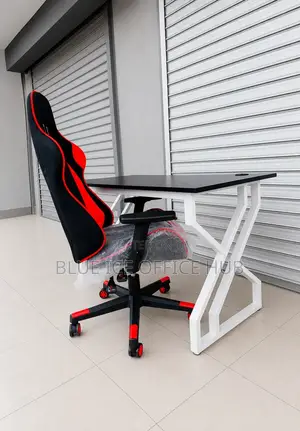 Modern Computer Desk With Swivel Gaming Chair