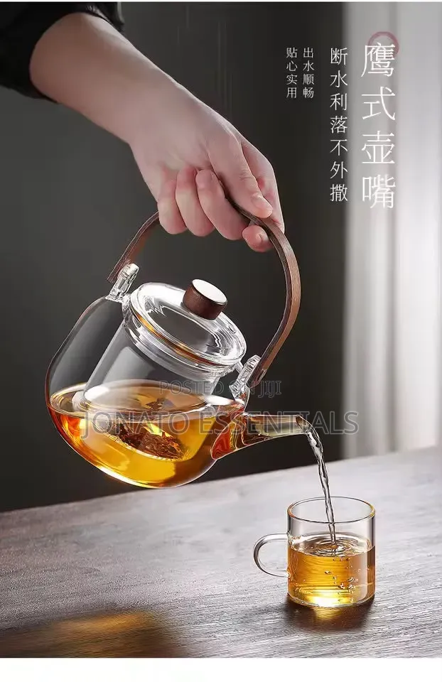 1 Litre Glass Teapot With Infuser Elegant Tea Maker
