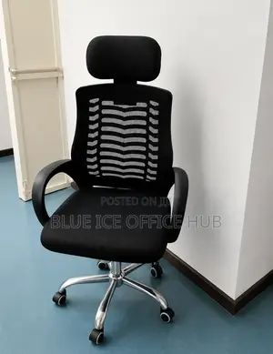 Executive High Back Office Chair With a Headset