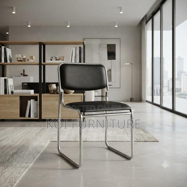 Office Chair; Catalina Bow-Shaped Ergonomic Leather Chair
