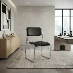Office Chair; Catalina Bow-Shaped Ergonomic Leather Chair