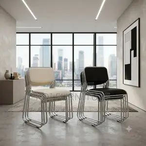 Office Chair; Catalina Bow-Shaped Ergonomic Leather Chair