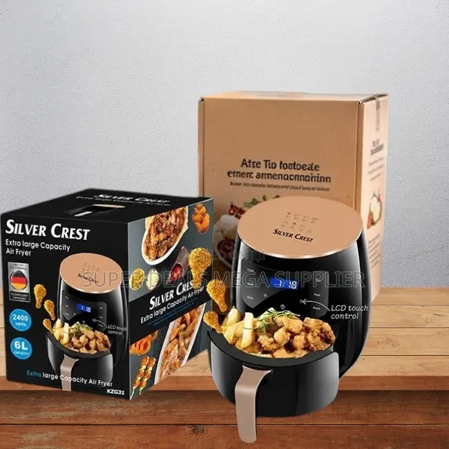 User-Friendly Silver Crest 4/5/6/8l Touch Screen Digital Air Fryer