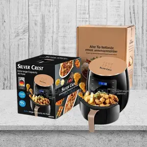 User-Friendly Silver Crest 4/5/6/8l Touch Screen Digital Air Fryer
