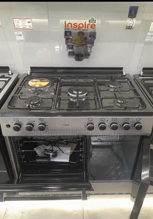 Mika 60×90 Silver Standing Cooker With 4 Gas Pool Jet Burners, Rapid