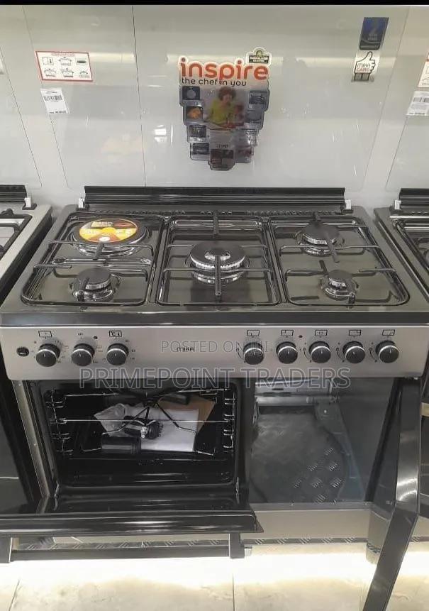 Mika 60×90 Silver Standing Cooker With 4 Gas Pool Jet Burners, Rapid - thumbnail 2