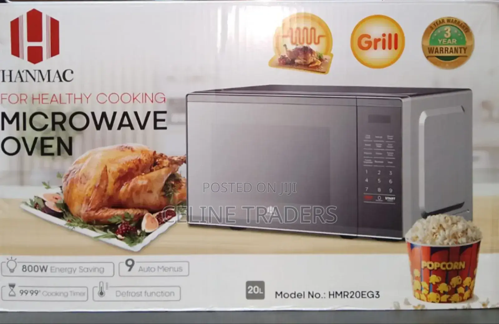 Hanmac 20l Silver Digital Microwave