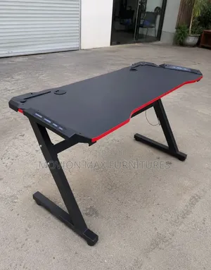 LED Light Gaming Table Metallic Flame