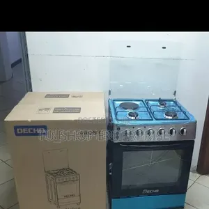 Decho 60×60 3+1 Standing Cooker – 3 Gas Burners + 1 Electric Plate