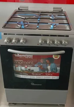 Ramtons RC/906 50×55 Silver Standing Cooker With 3 Gas Burners and 1 E