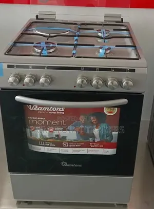 Ramtons RC/906 50×55 Silver Standing Cooker With 3 Gas Burners and 1 E
