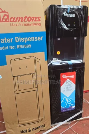 Ramtons Standing Water Dispenser – Hot Normal Water, Black Finish
