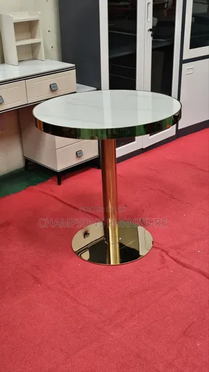 Round Cafe Marble Top Table