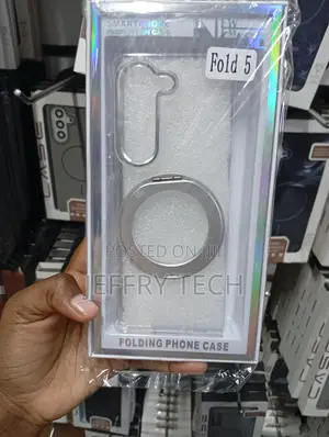 Clear Case for SG Z Fold 5 With a Built-in Magnetic Ring Stand