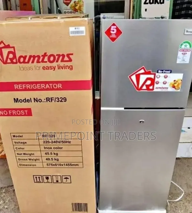 Ramtons Refrigerator 196 Litres RF/239 196L No Frost Double Door Fridg