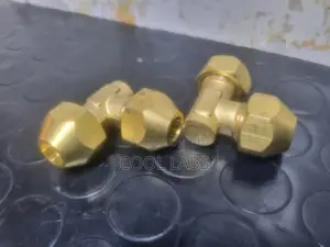 Brass 90° Hose Barb Elbow Connector 6,8| School Laboratory Gas Fitting
