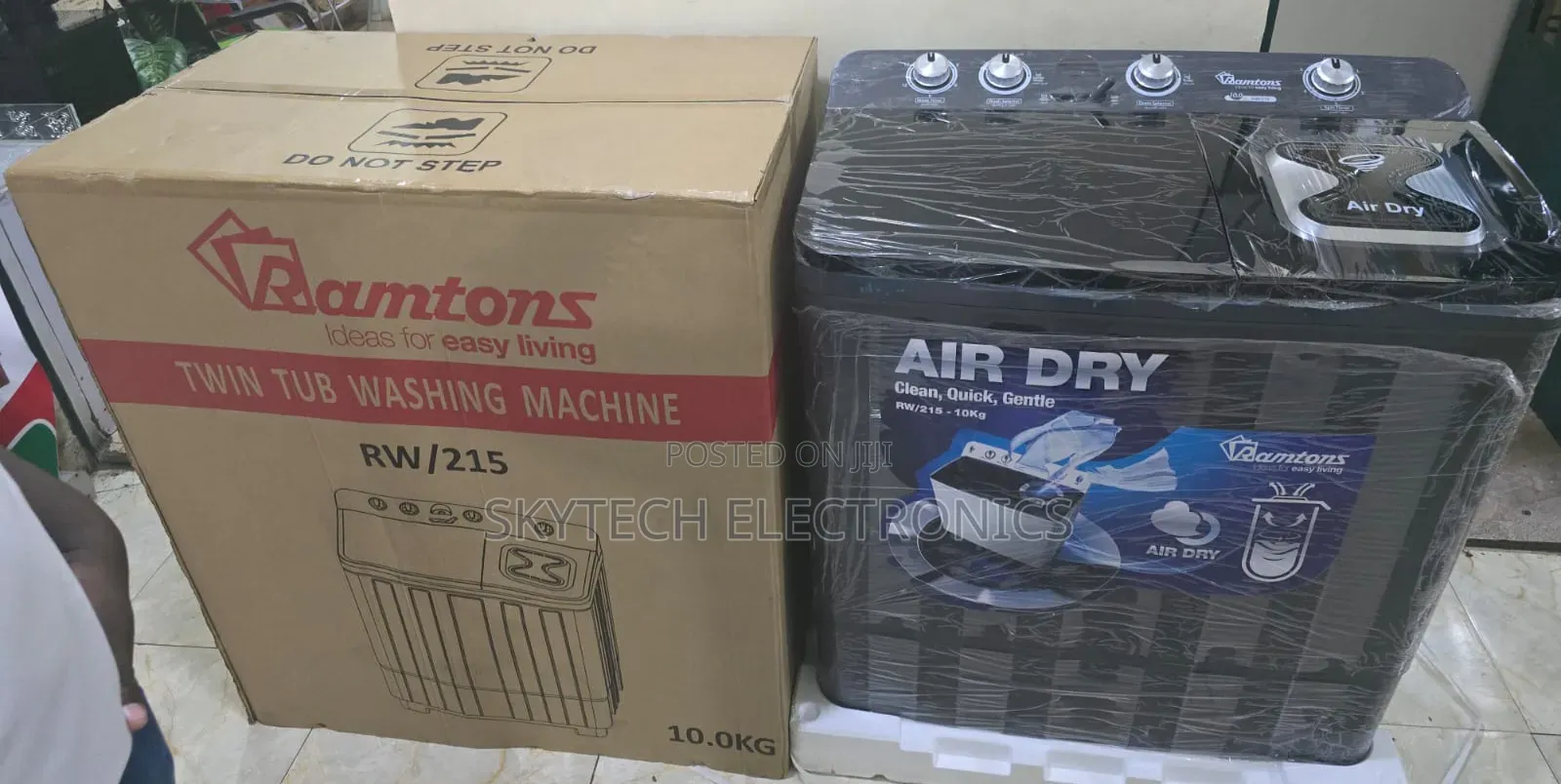 Ramtons 10kgs Top Load Twin Tub Washing Machine