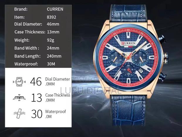 Curren Chronograph Gents Watch #8392 - thumbnail 2