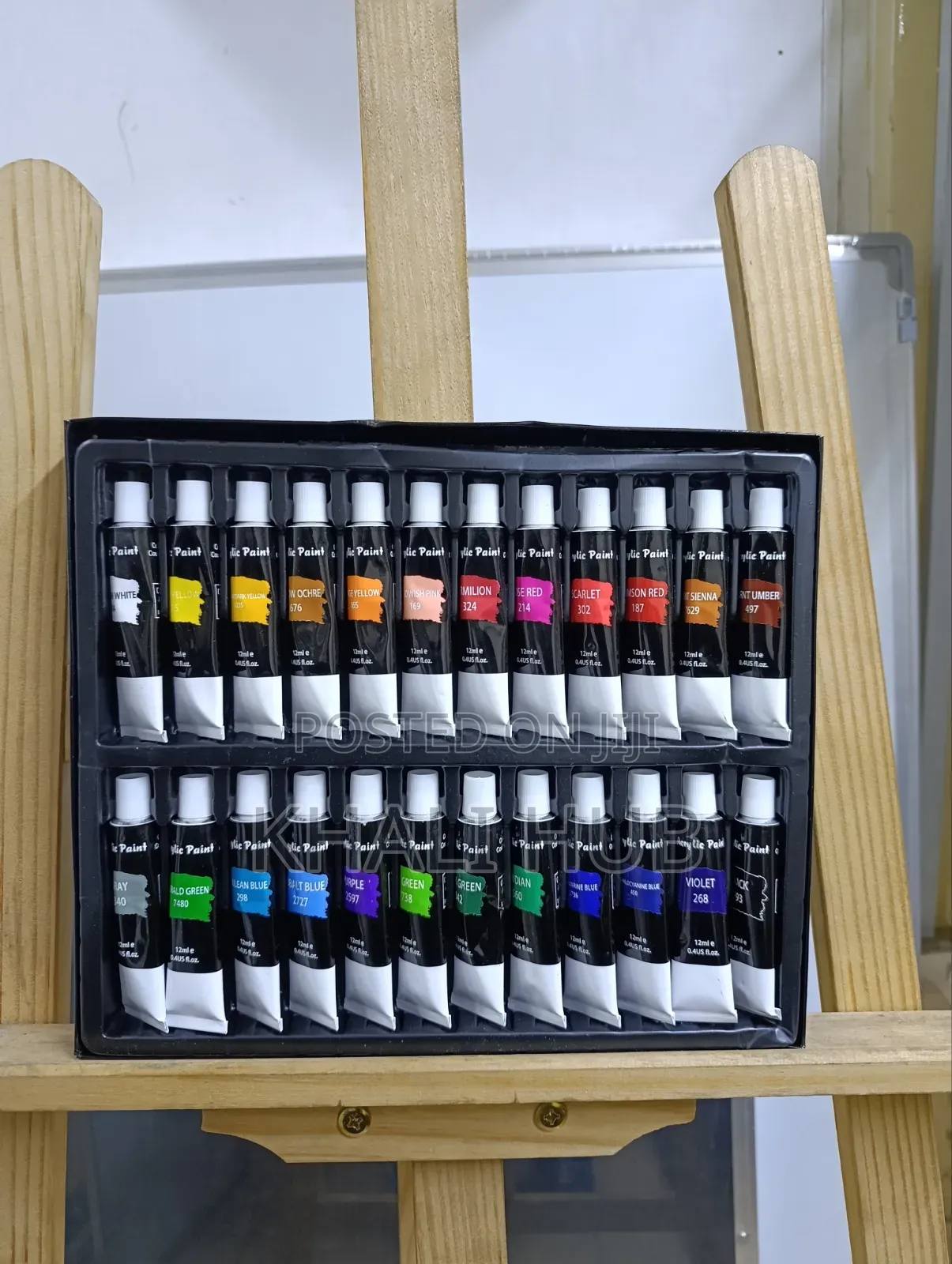 Acrylic Paint Set 24 Colours – Perfect for Beginners Pros