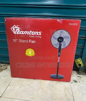 Ramtons RM/572 - Black Econo Standing Fan - 3 Speed