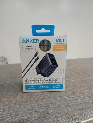 Anker Charger ( 140W, 4-Port,PD 3.1) With USB-C Cable