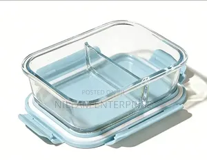 1040ml 1pc Partitioned Food Storage Container With the Lid,