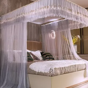 Two Stand Mosquito Net With Rail _ White