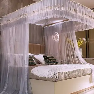 Two Stand Mosquito Net With Rail _ White