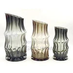 Nordic Heavy Creative Dark Blue Glass Vase_ex