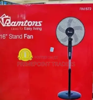 Ramtons Standing Fan Adjustable Height Wide Oscillation for Better