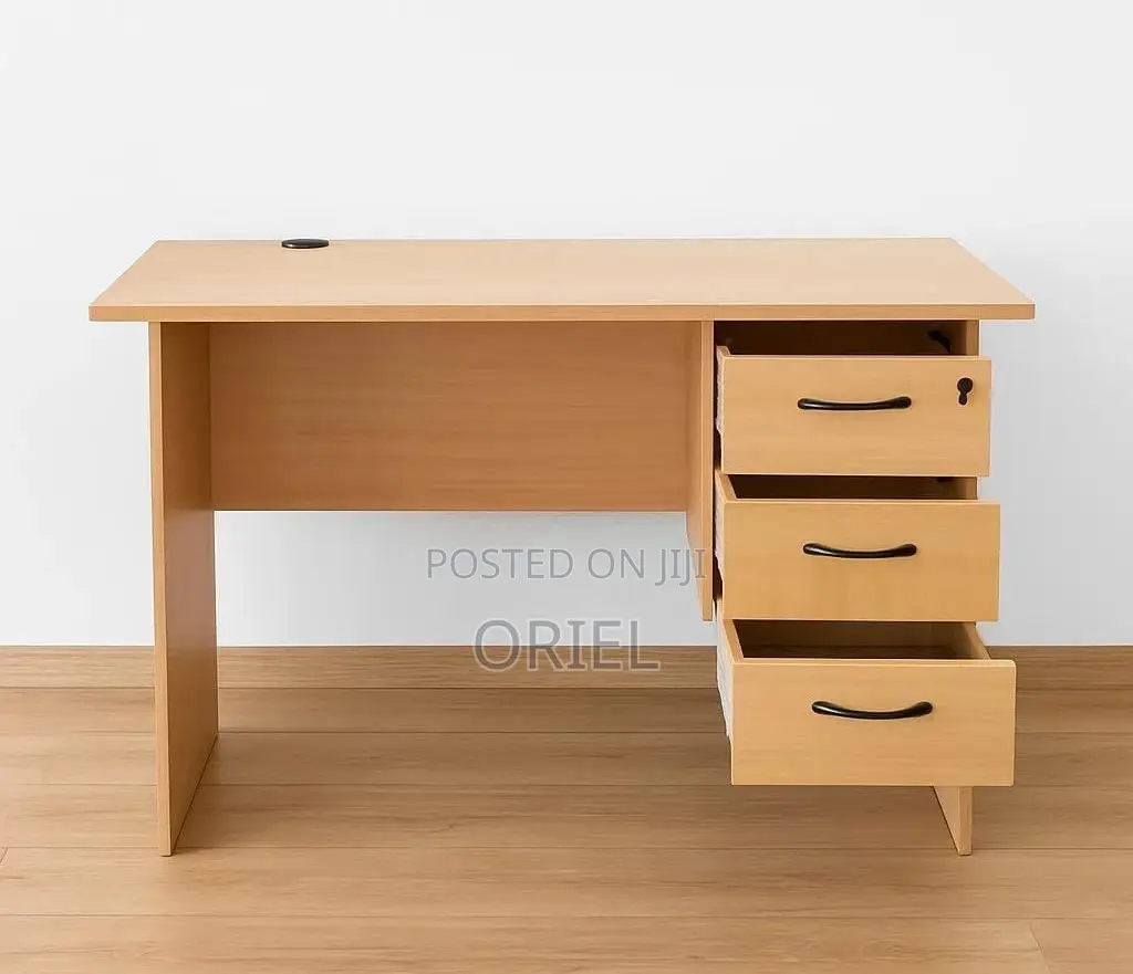 Office Desk : 1.2M Study Desk With 3-Drawers